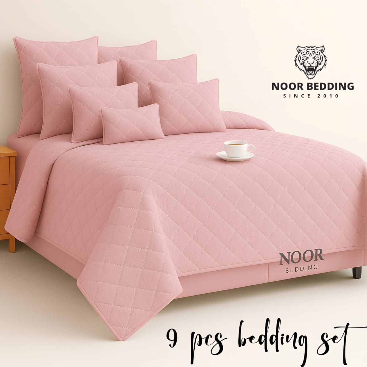 9 Piece Bedspread Comforter set