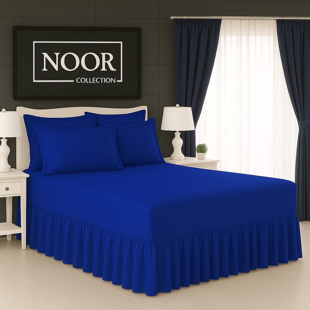 5 Piece Plain Frilled Combo Sheet
