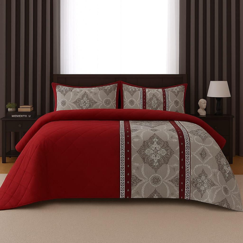 5 piece reversible comforter set