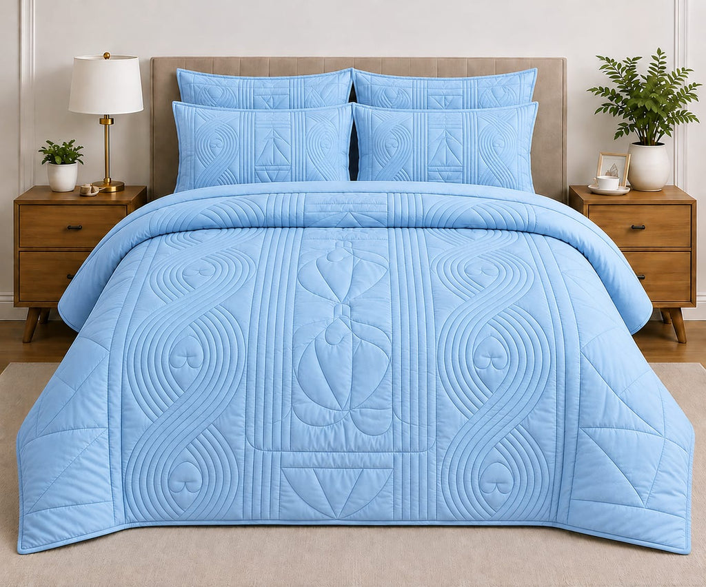 5-Piece Quilted Comforter Set