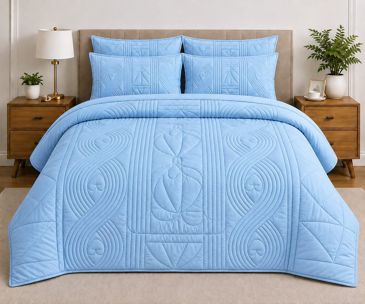 5-Piece Quilted Comforter Set