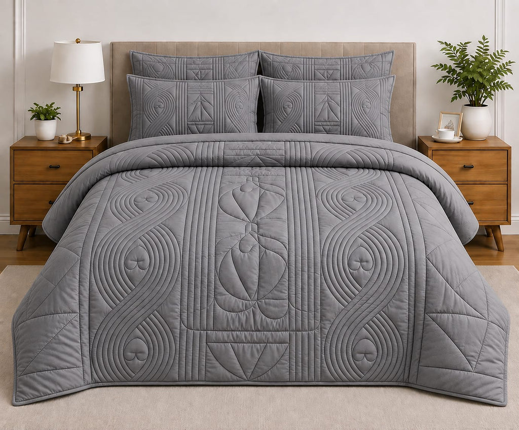 5-Piece Quilted Comforter Set