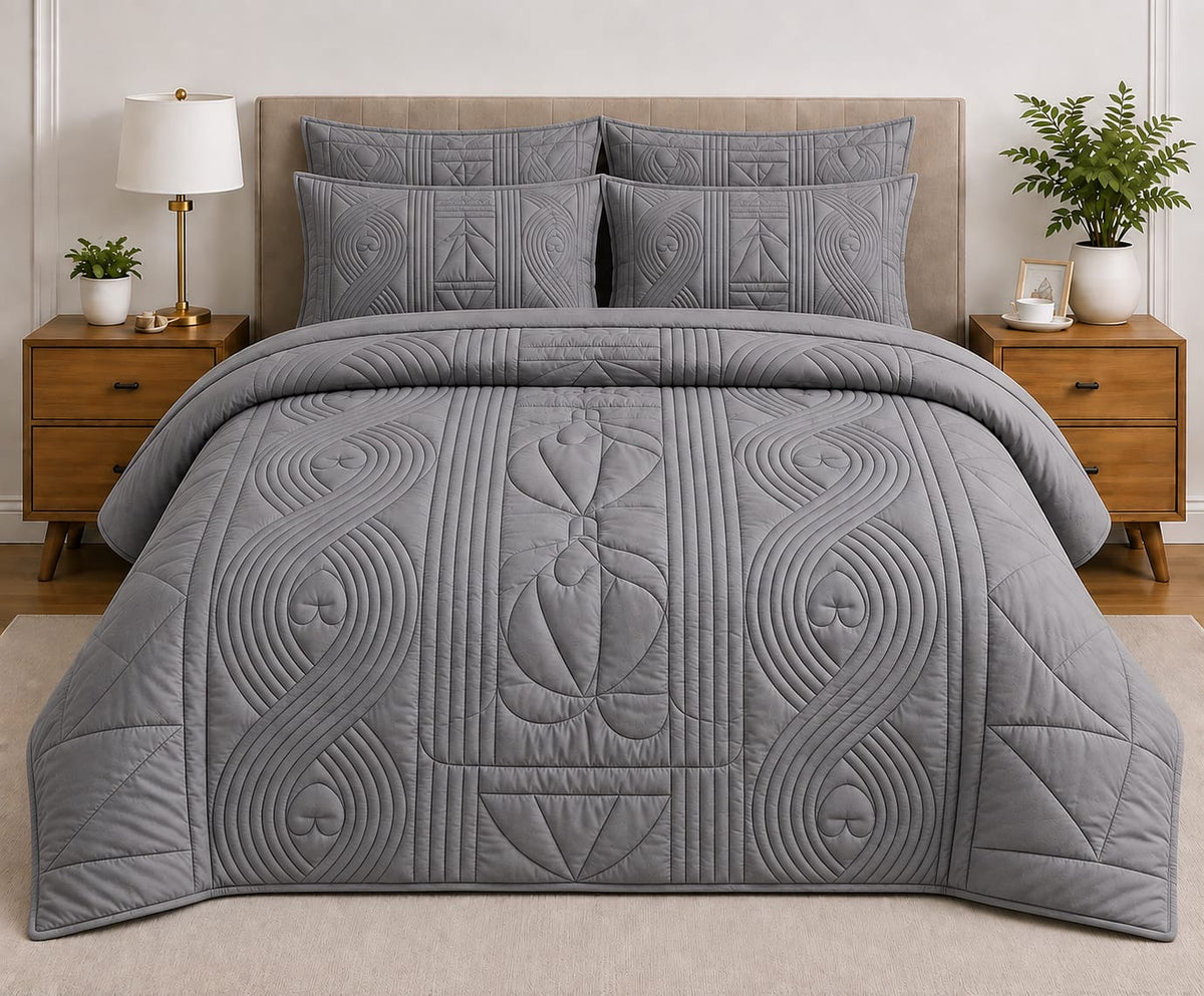 5-Piece Quilted Comforter Set
