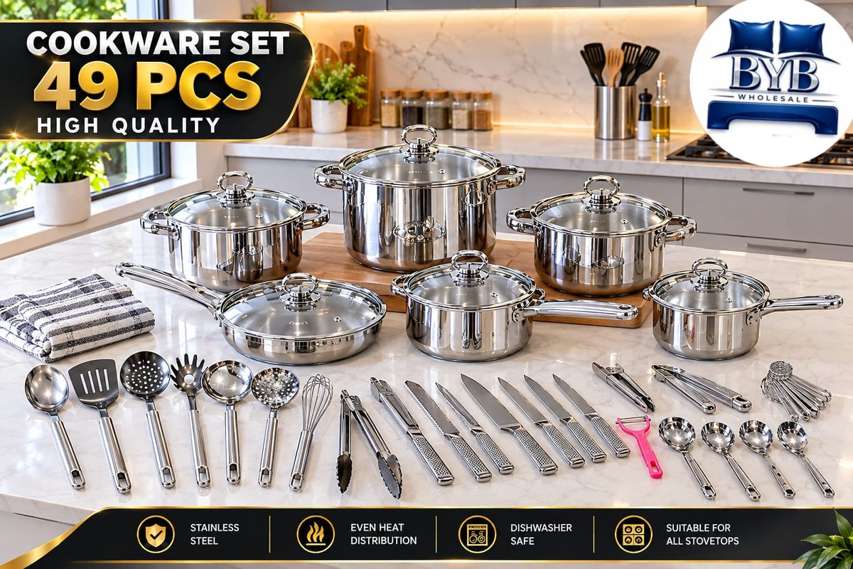 49 Piece Stainless Steel cookware
