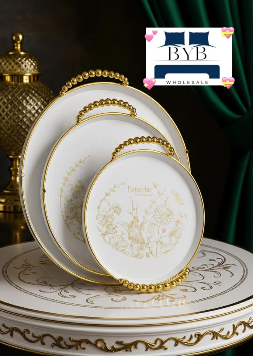 3 Piece Circular Tray