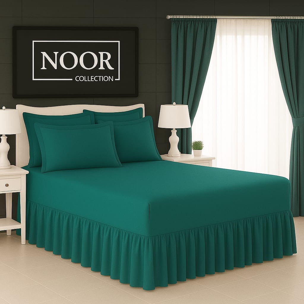 5 Piece Plain Frilled Combo Sheet