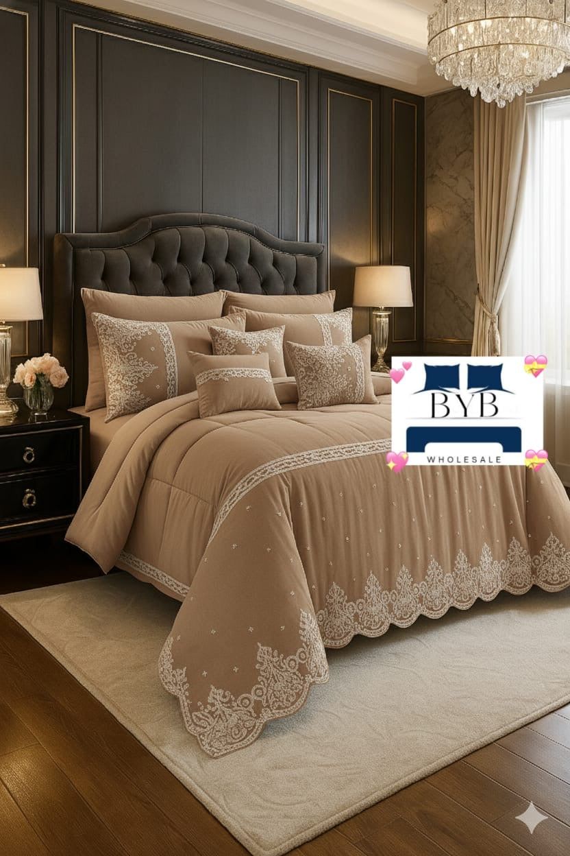 7 Piece Lace Comforter