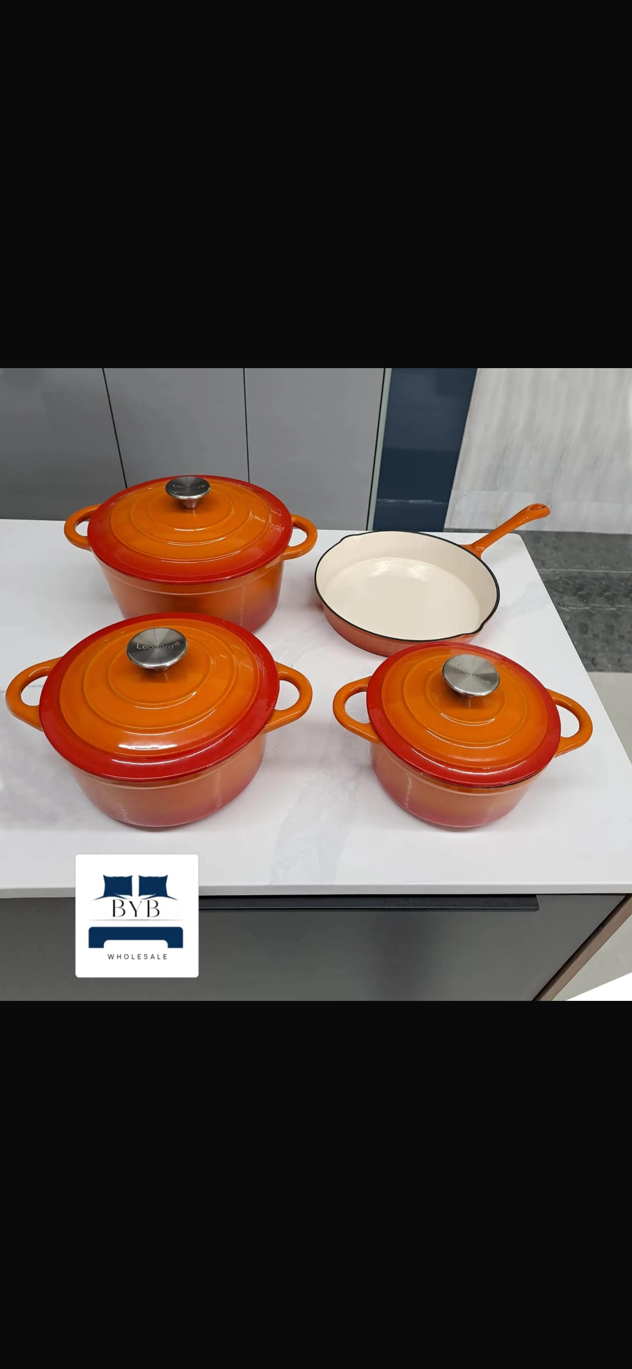 7 Piece Cast Iron pots