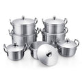 14 piece Aluminum pots set
