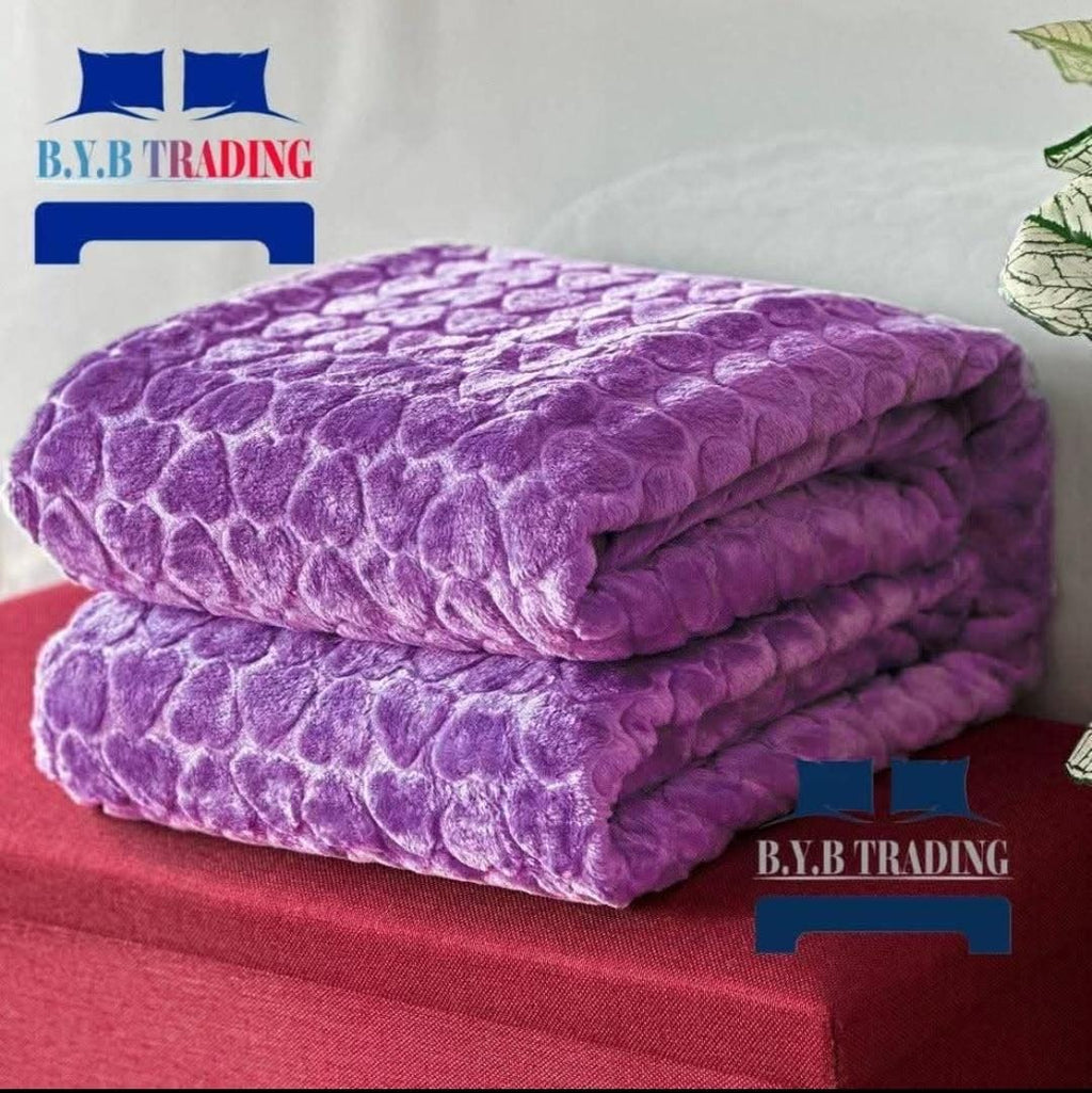 1ply Hearted Embossed Blankets