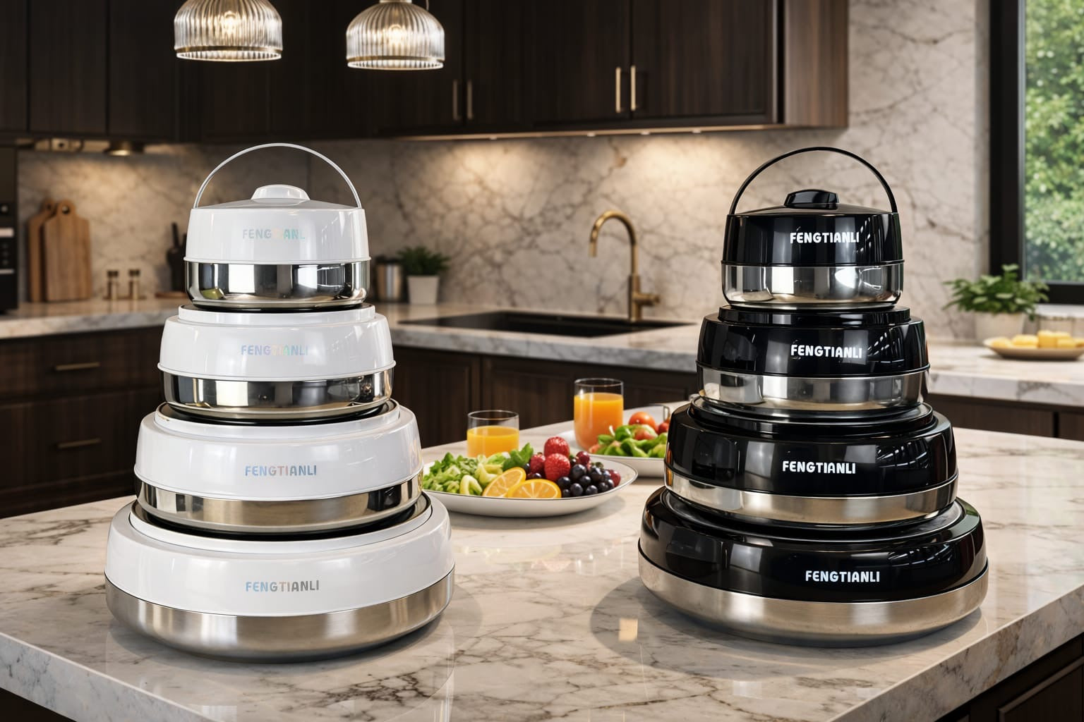 4 piece food warmers