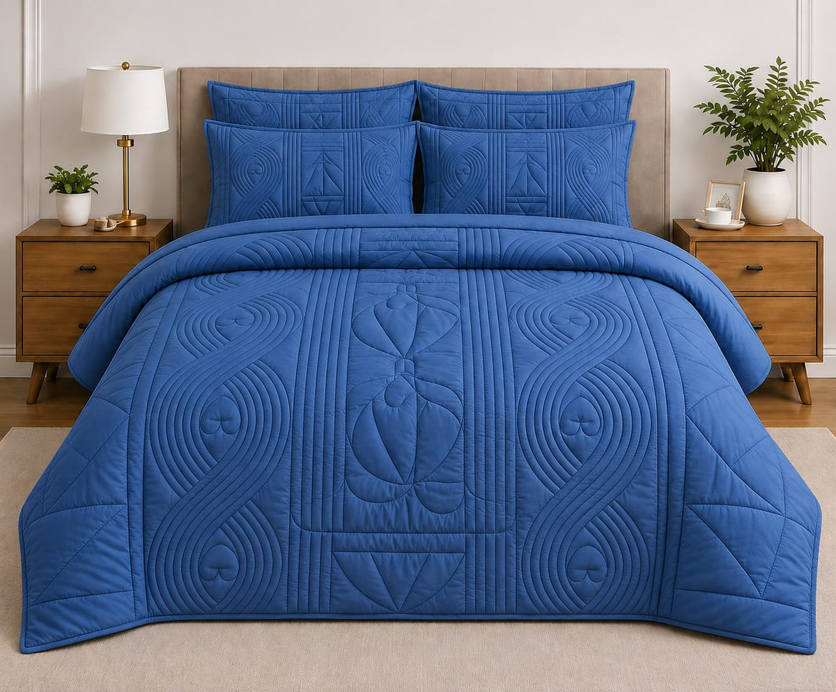 5-Piece Quilted Comforter Set