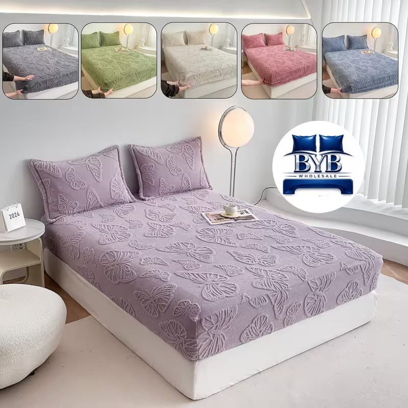 3pcs Butterfly mattress protector