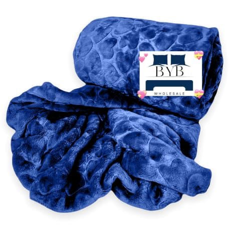 Heart embossed fleece
