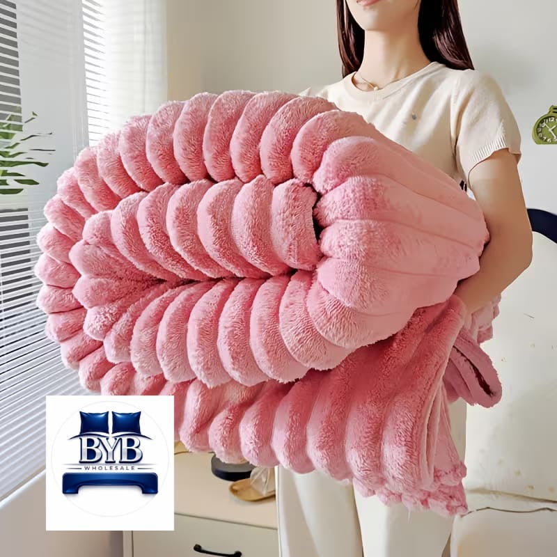 Thick stripped fleece
