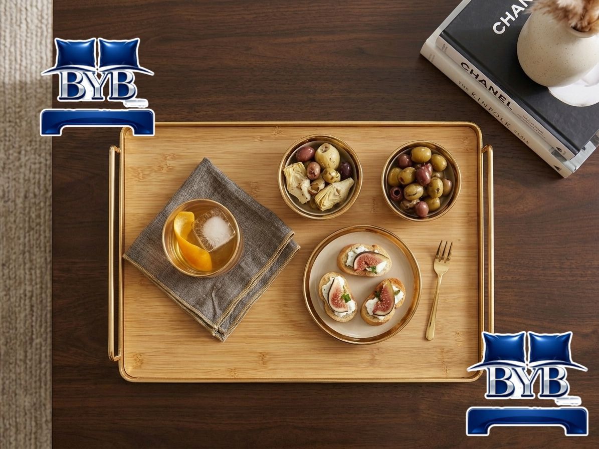 3 piece bamboo tray
