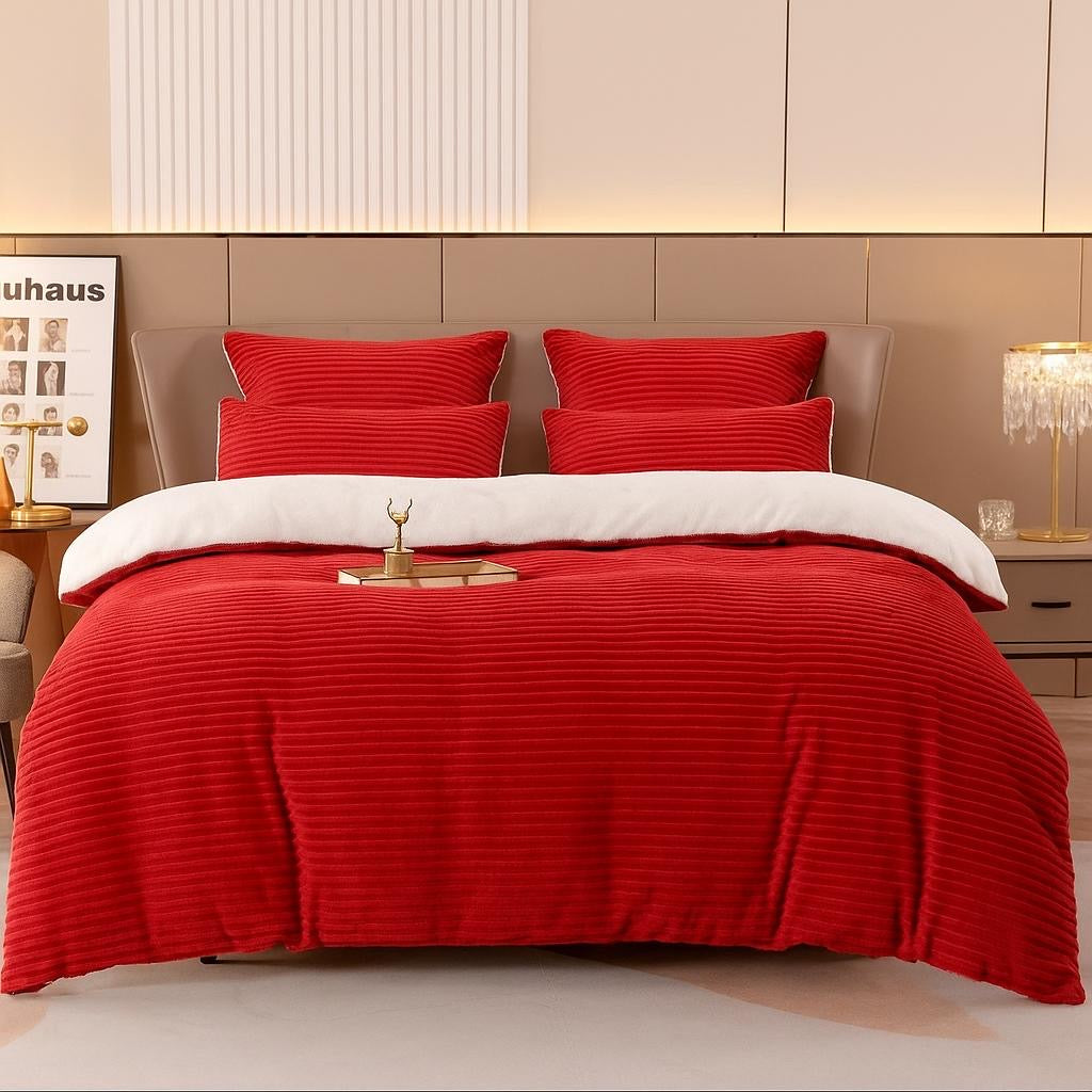 5 Piece Stripped Comforter