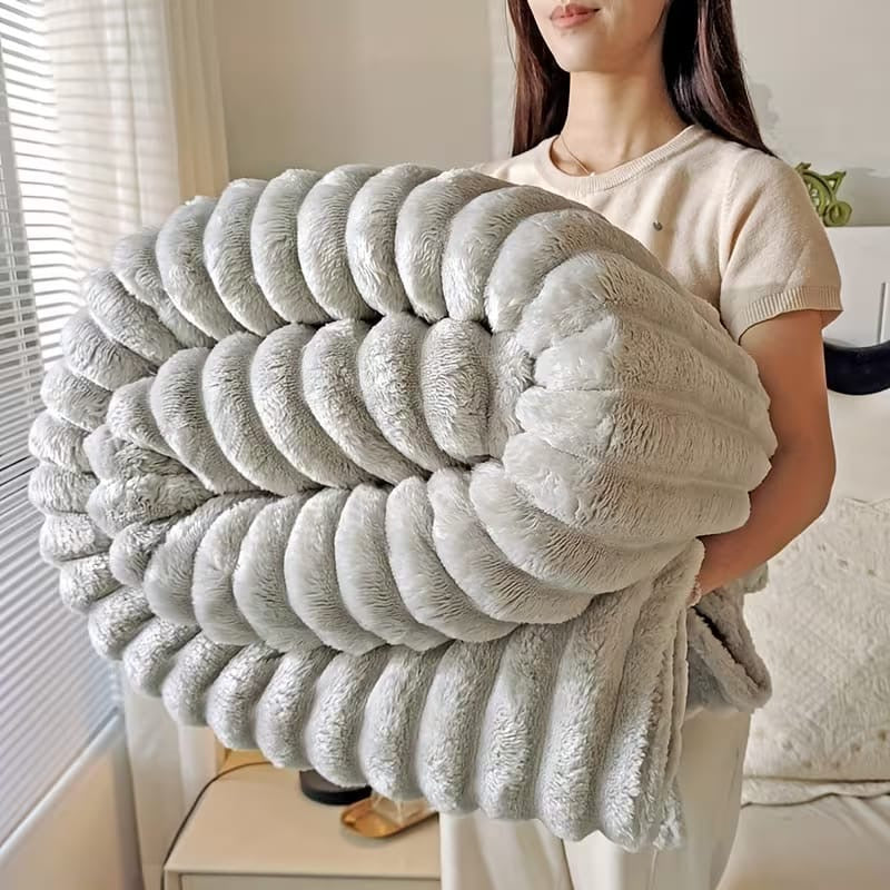 Thick stripped fleece