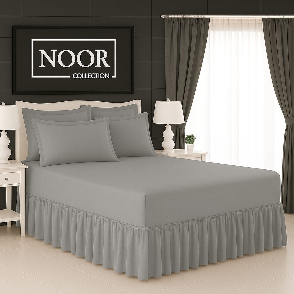 5 Piece Plain Frilled Combo Sheet