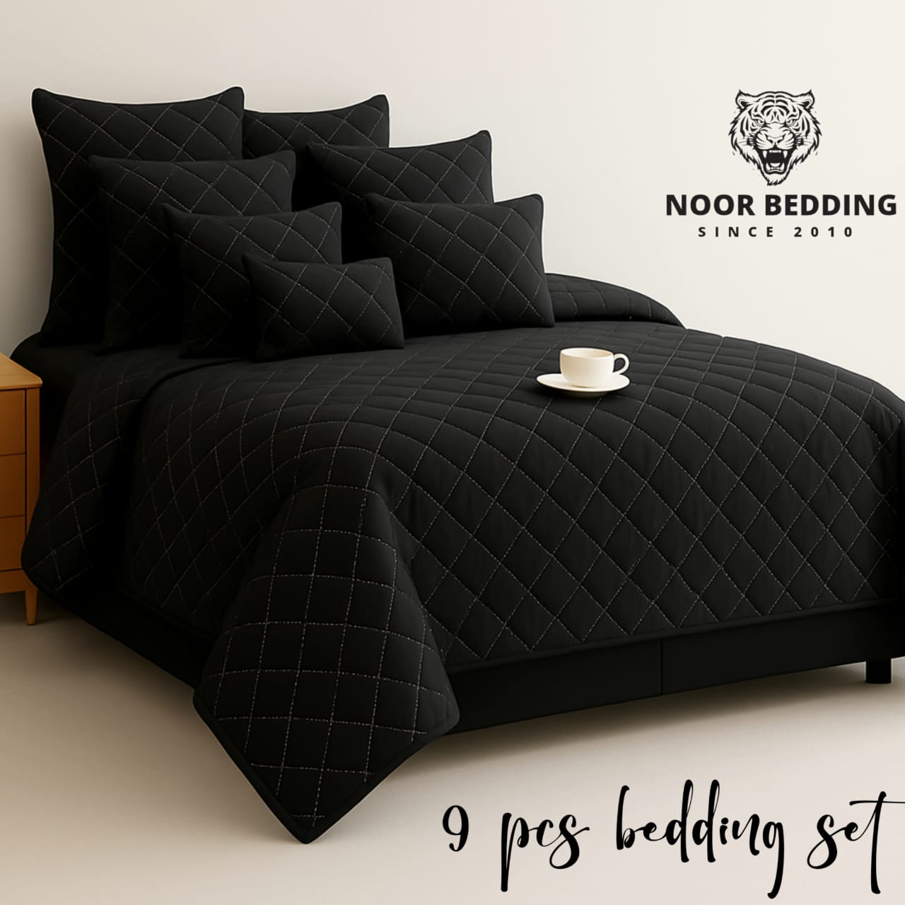 9 Piece Bedspread Comforter set