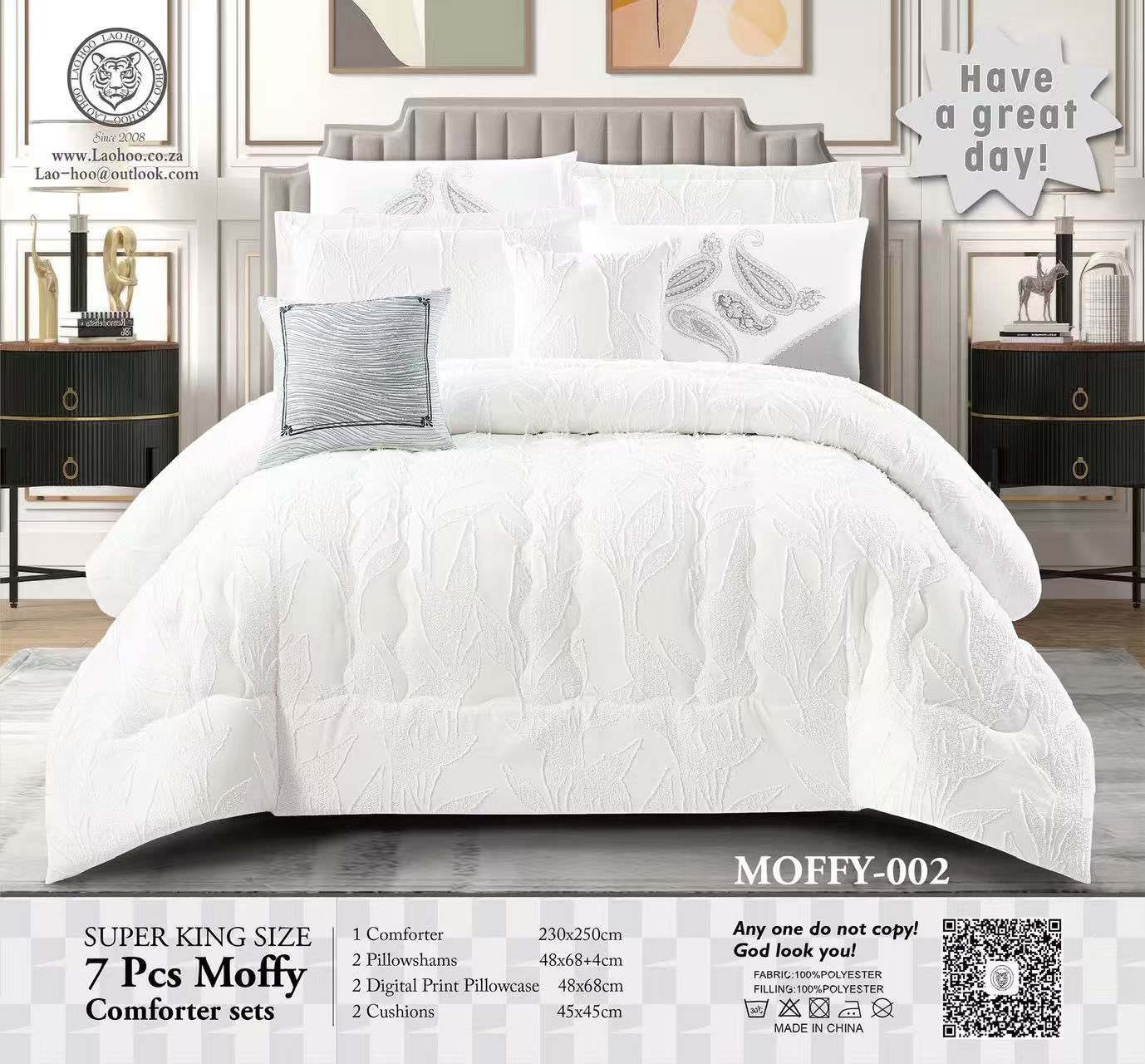 7 piece Moffy comforter