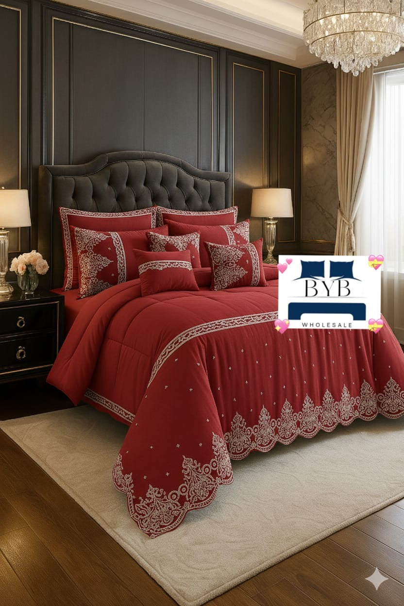 7 Piece Lace Comforter