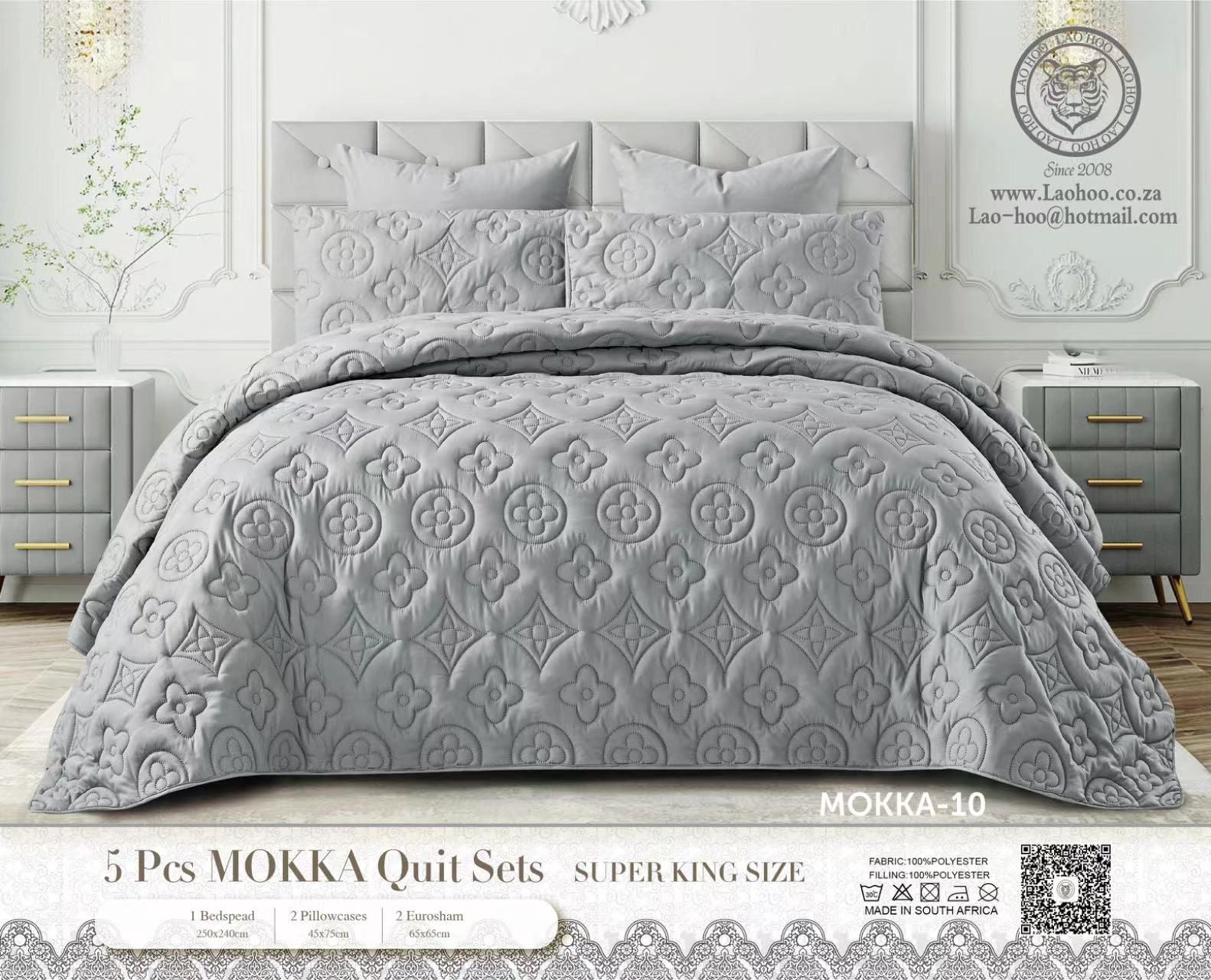 5 Piece Mokka Quilt