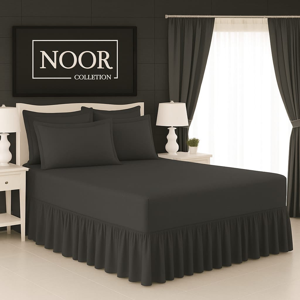 5 Piece Plain Frilled Combo Sheet