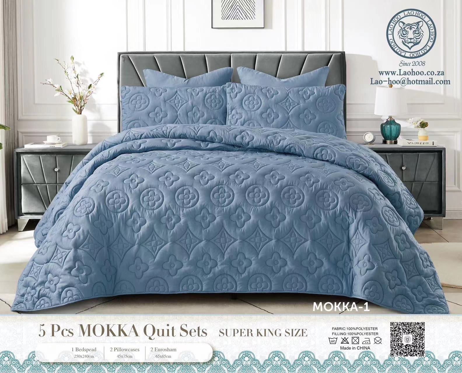 5 Piece Mokka Quilt