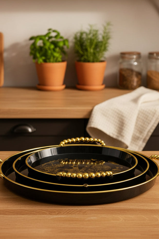 3 Piece Circular Tray