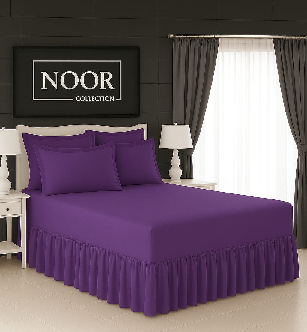 5 Piece Plain Frilled Combo Sheet
