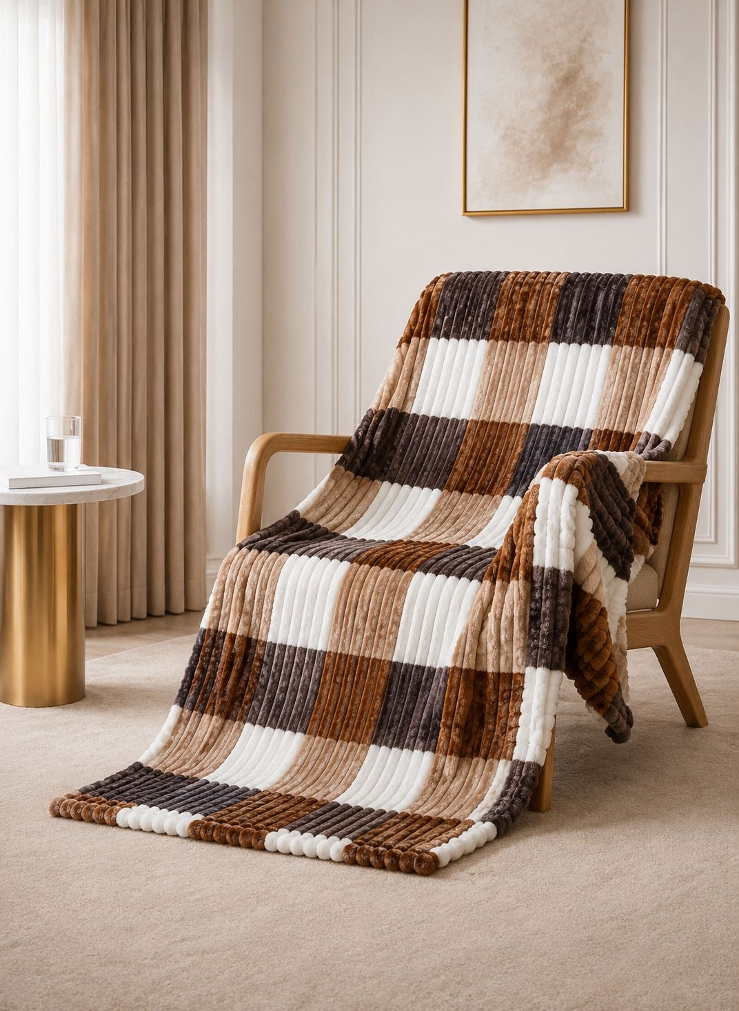 Colored squared fleece