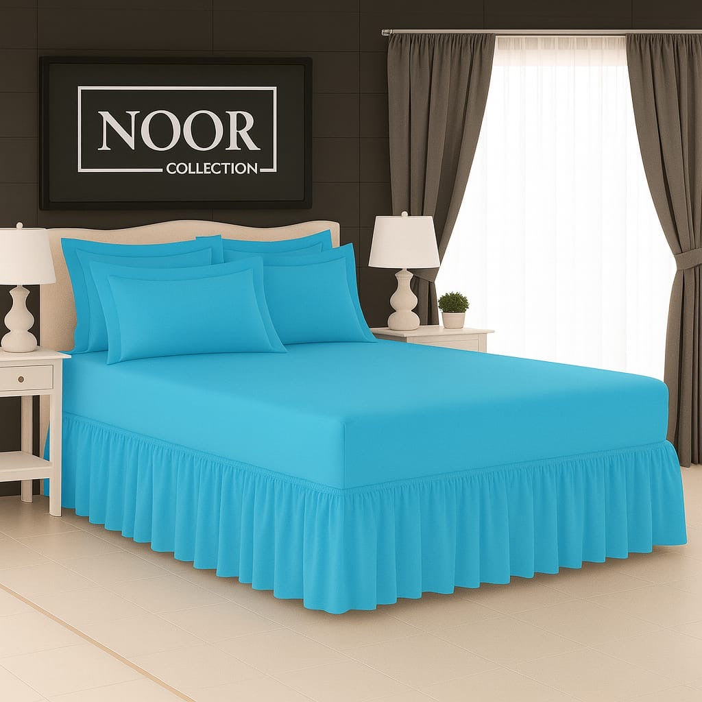 5 Piece Plain Frilled Combo Sheet