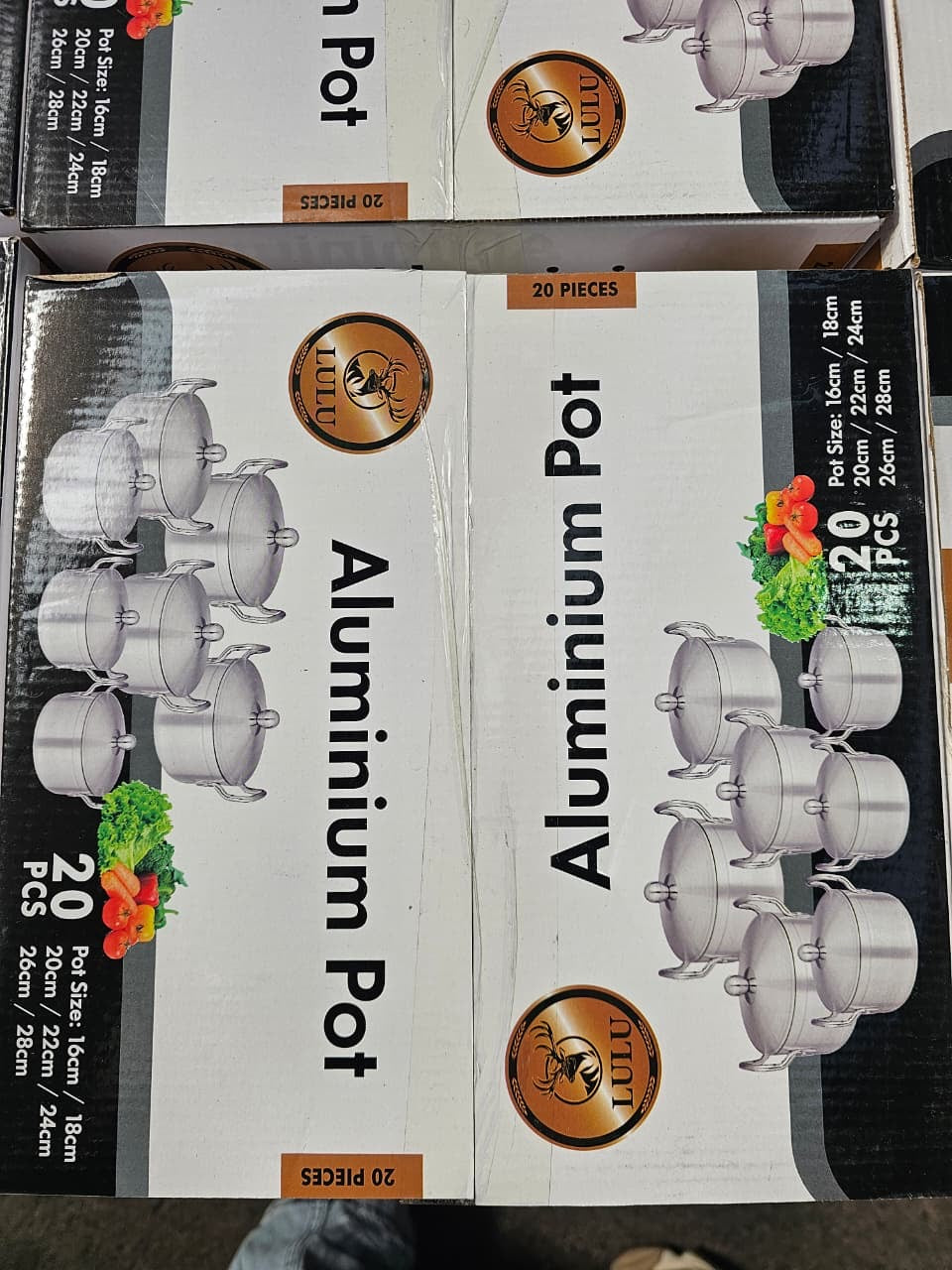 20 Piece Aluminum Pot set