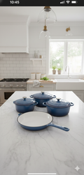 7 Piece Cast Iron pots