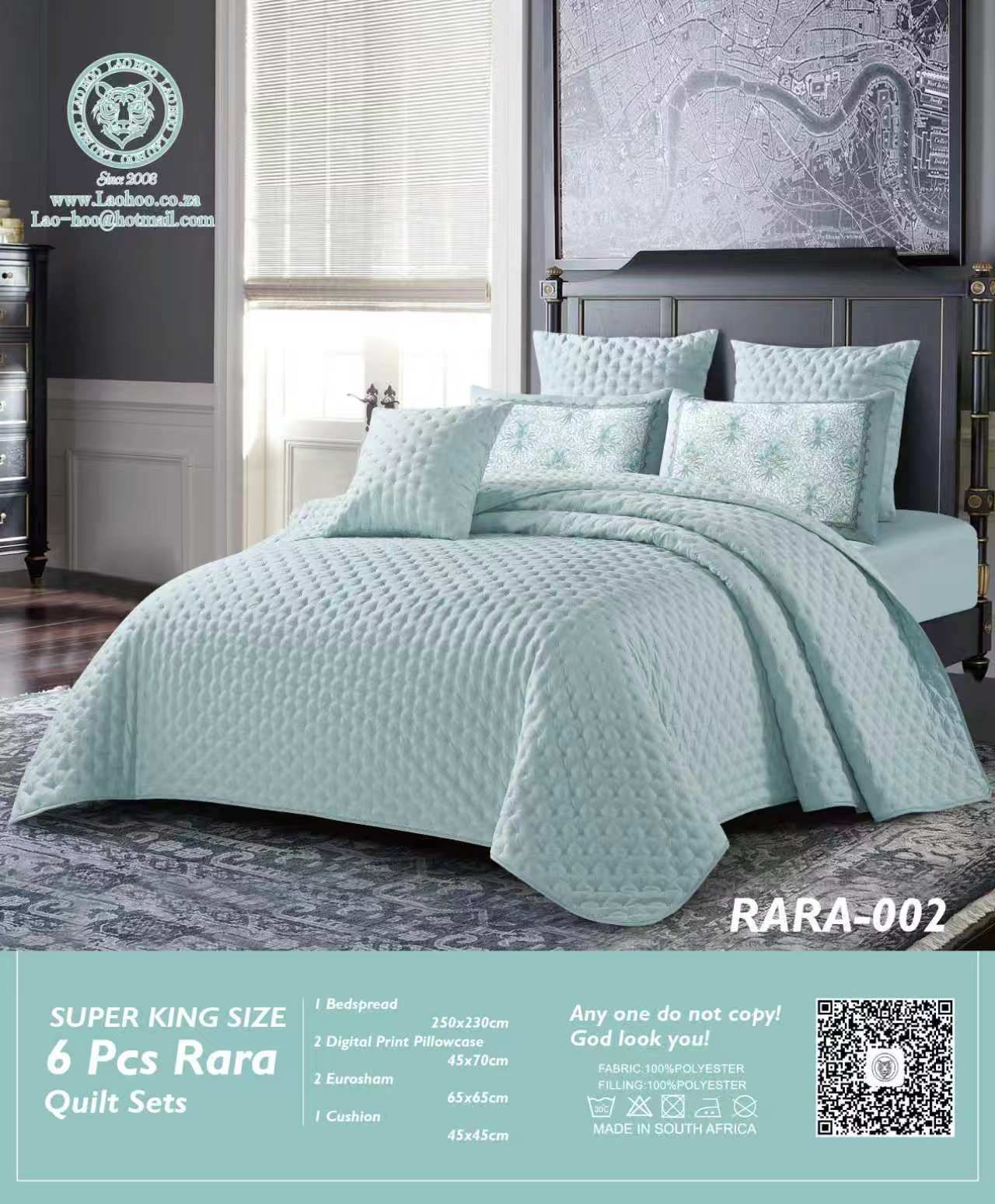 6 piece Rara quilt