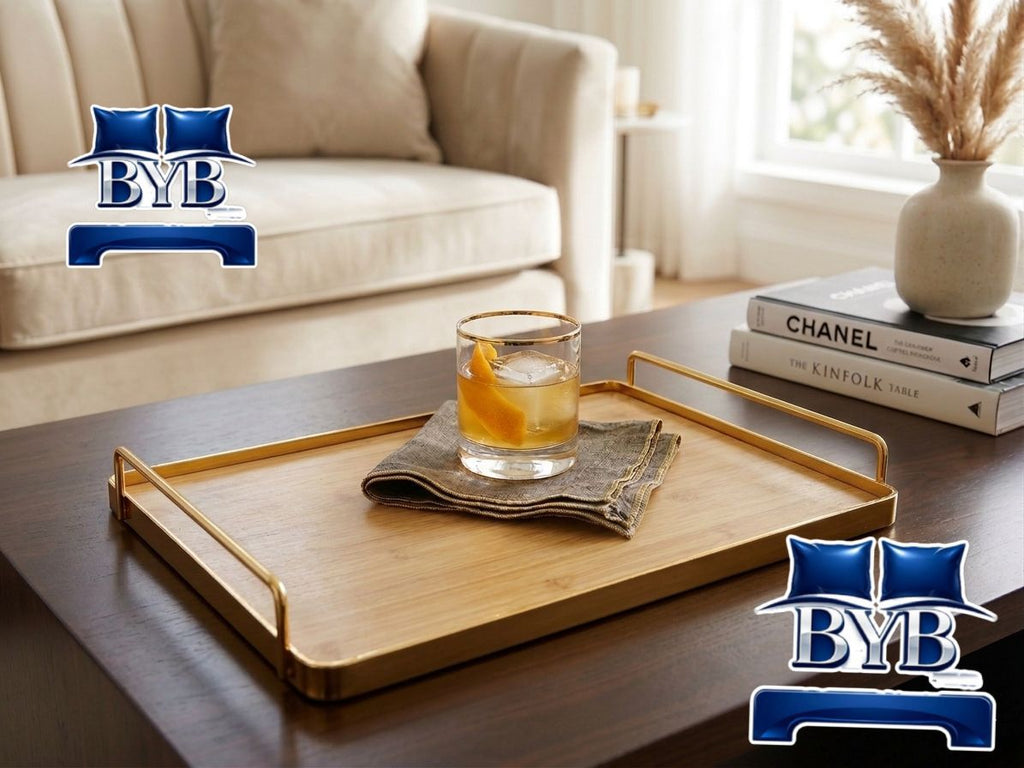 3 piece bamboo tray