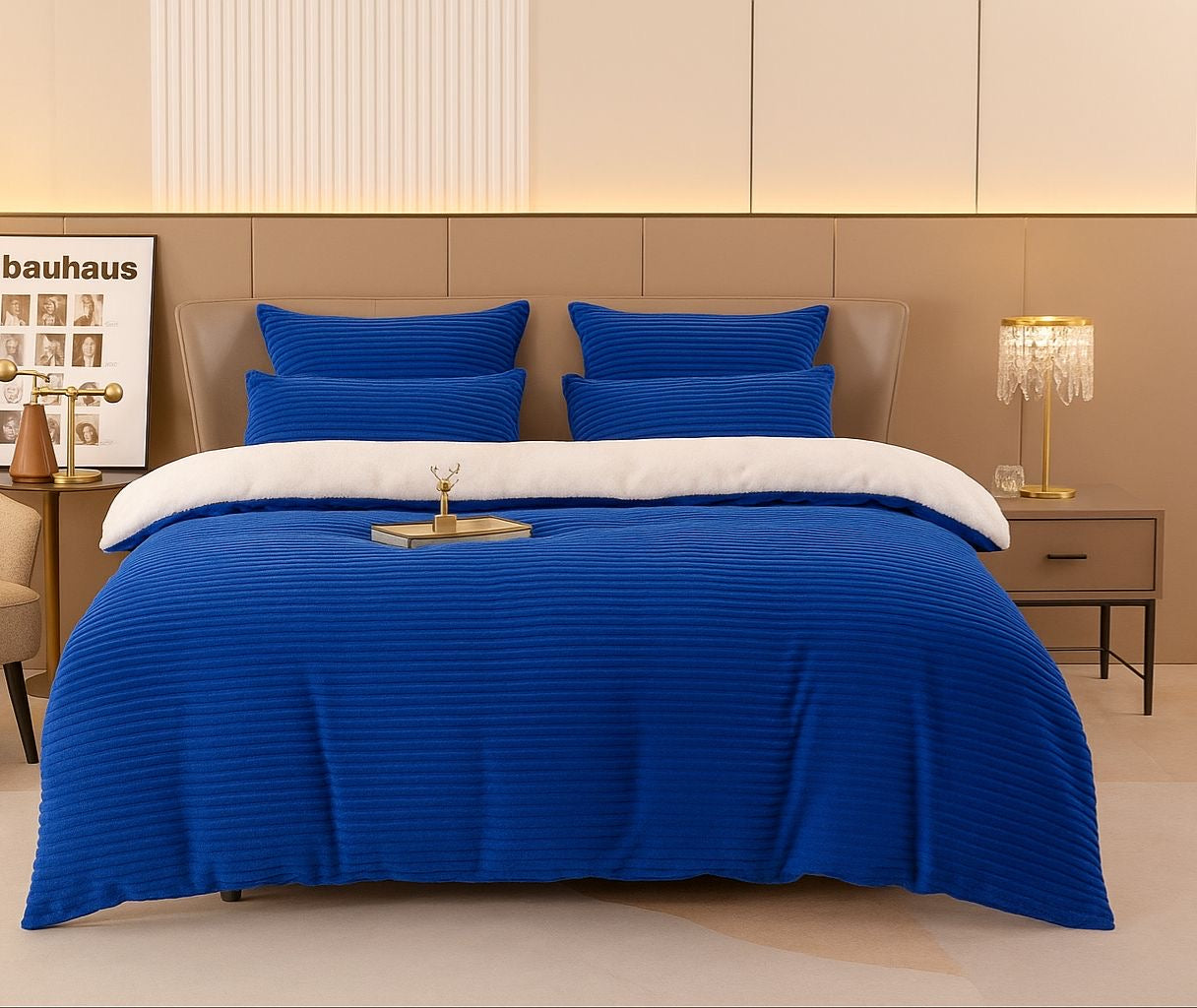 5 Piece Stripped Comforter
