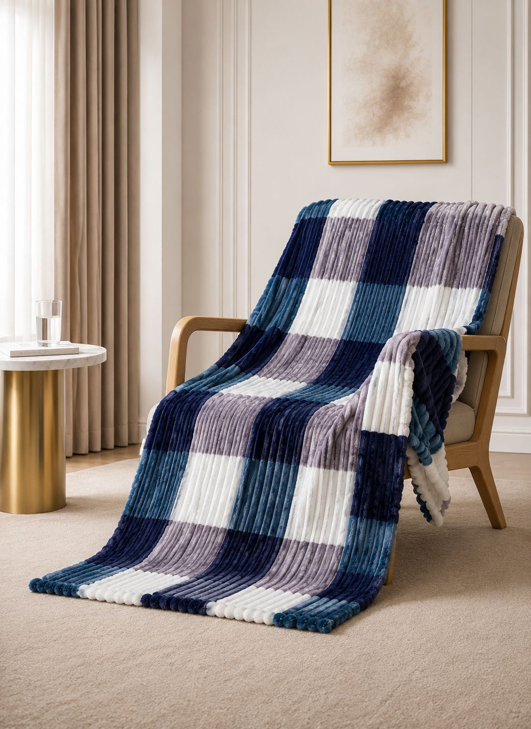 Colored squared fleece