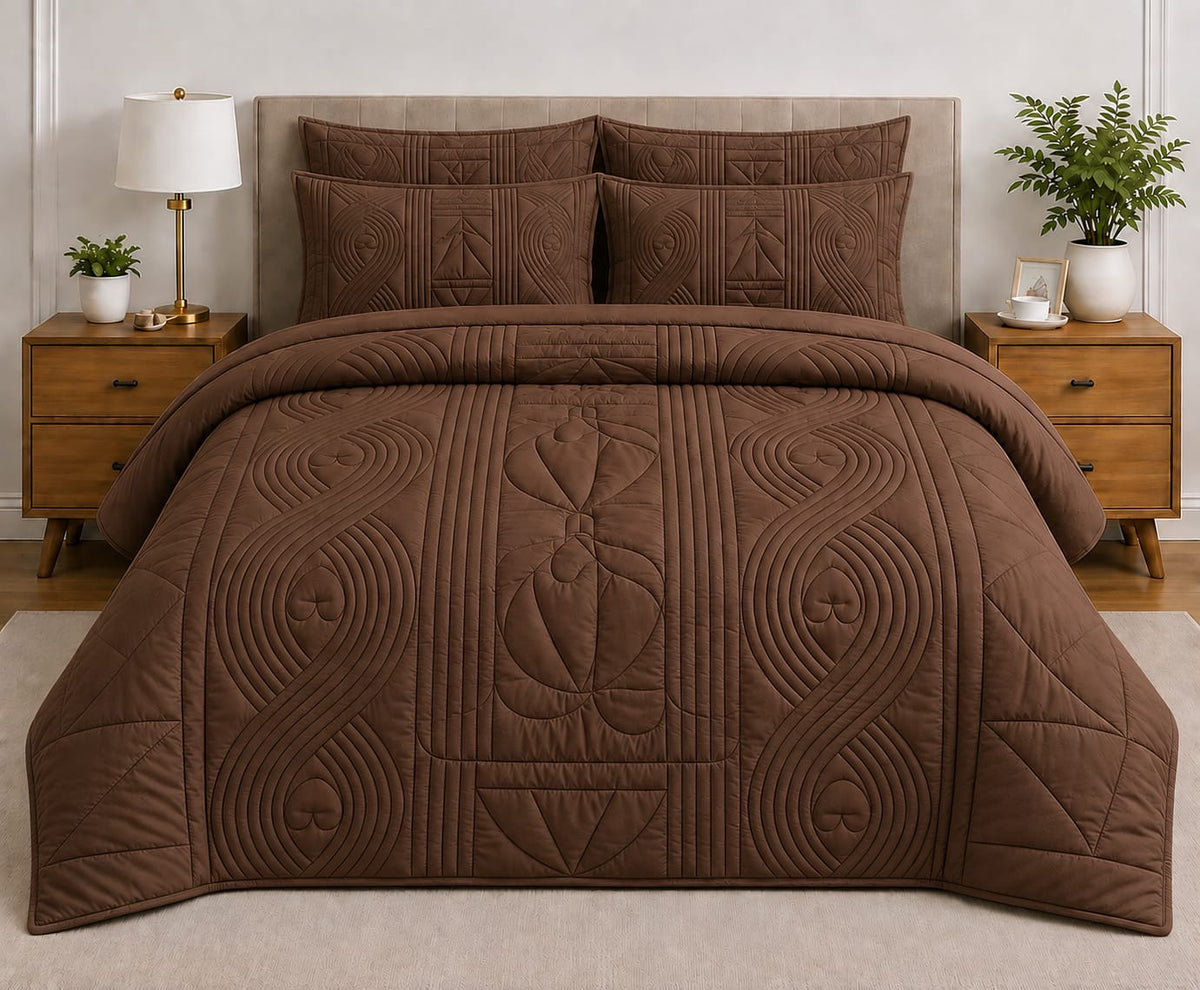 5-Piece Quilted Comforter Set