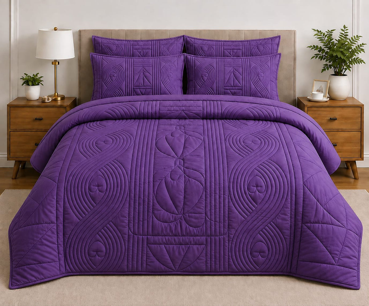 5-Piece Quilted Comforter Set