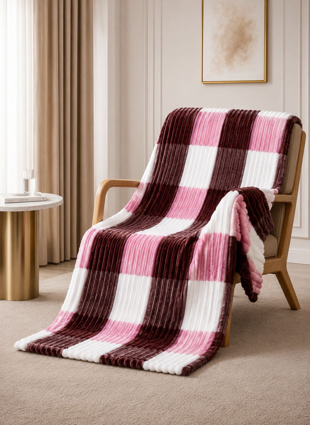 Colored squared fleece