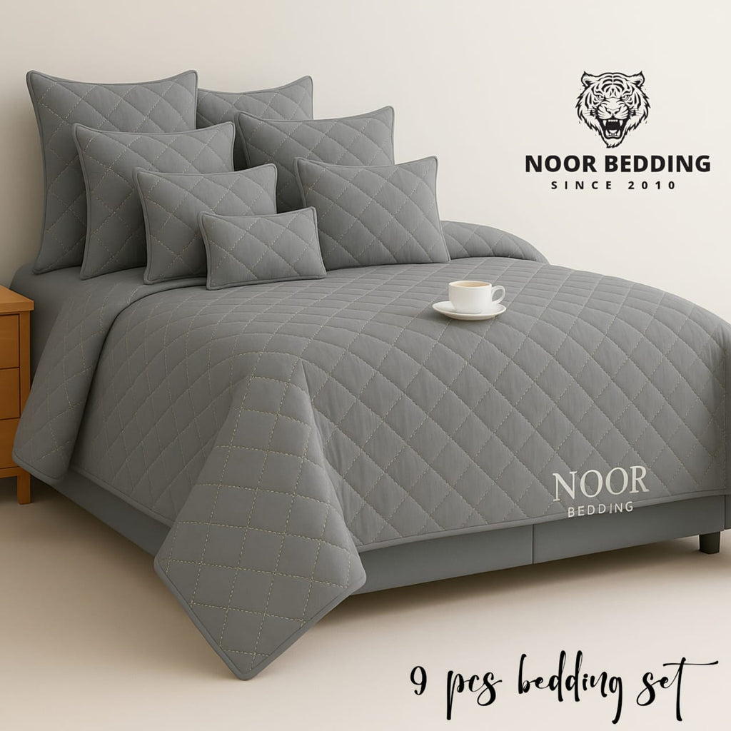 9 Piece Bedspread Comforter set