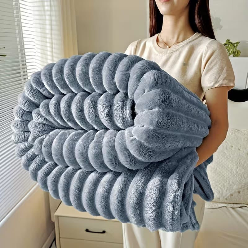 Thick stripped fleece