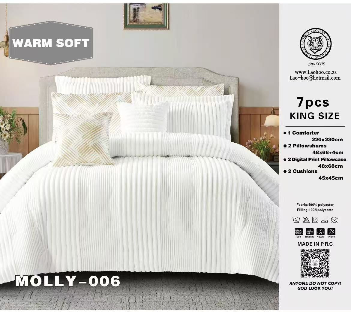 7 piece Thick Stripped Comforter