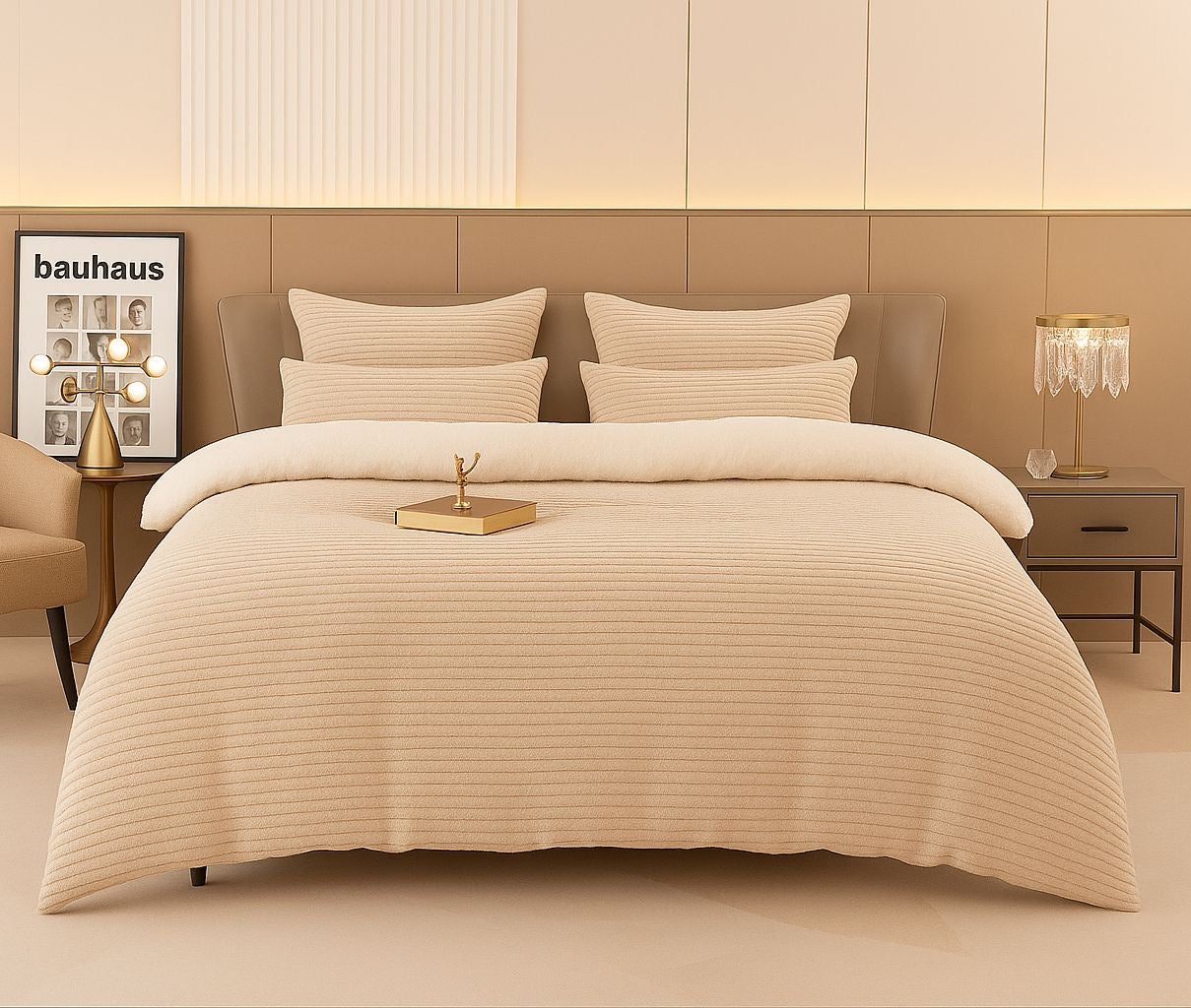 5 Piece Stripped Comforter