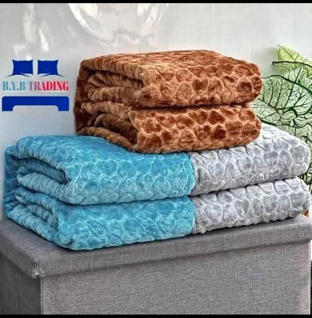 1ply Hearted Embossed Blankets