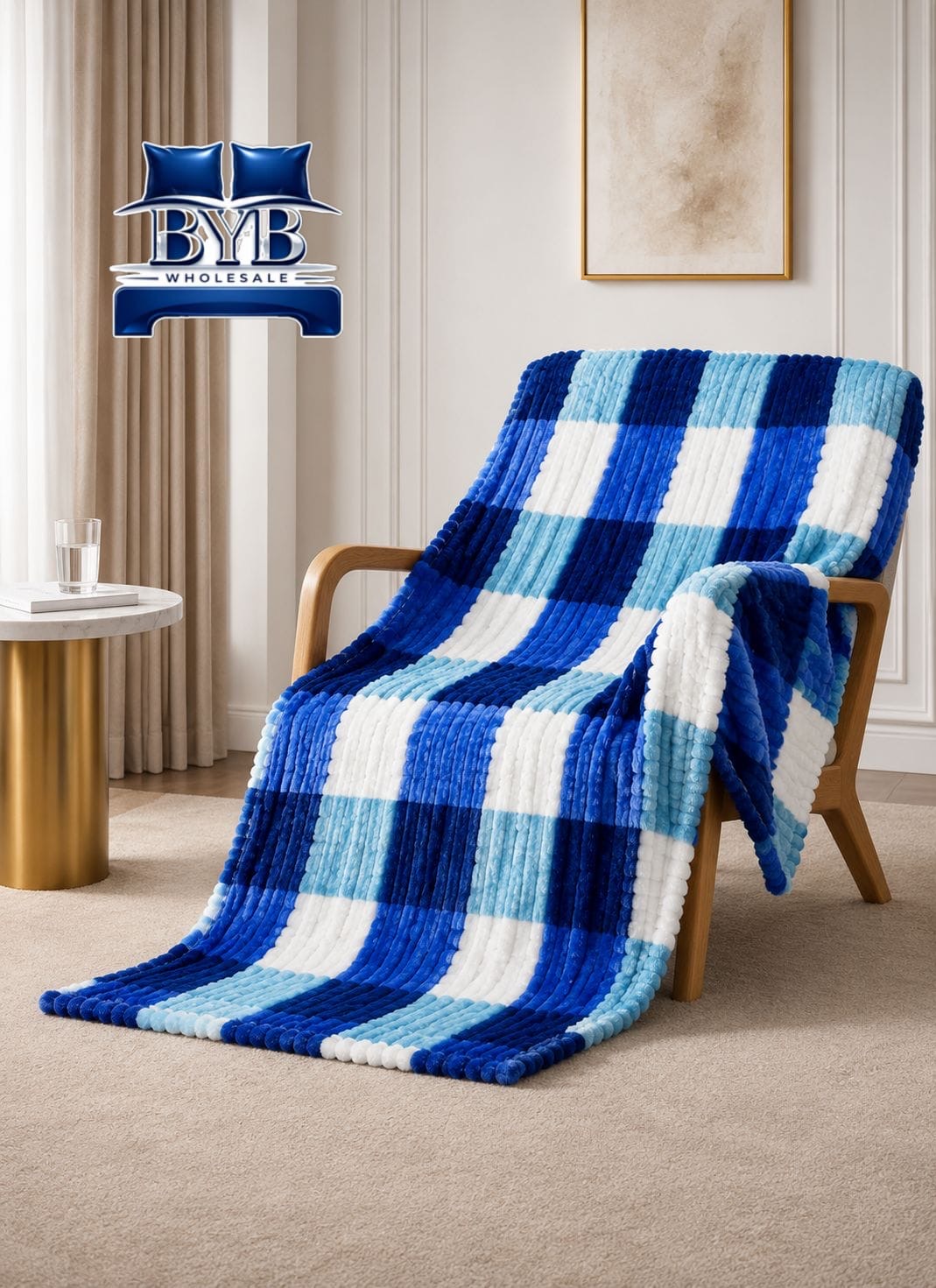 Colored squared fleece