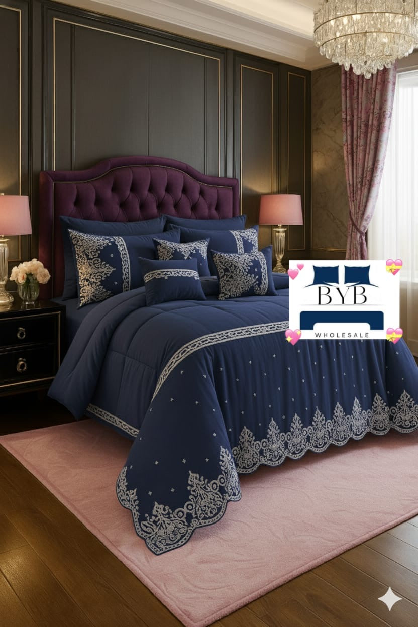 7 Piece Lace Comforter