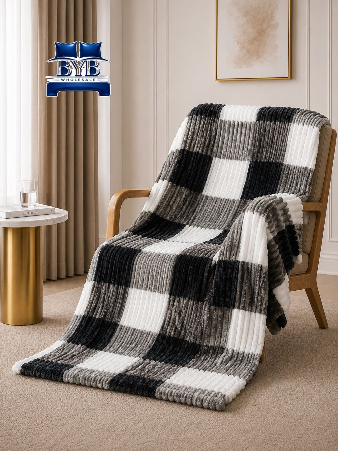 Colored squared fleece